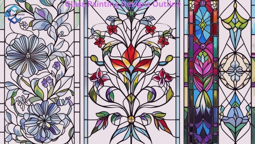 Glass Painting Designs Outline