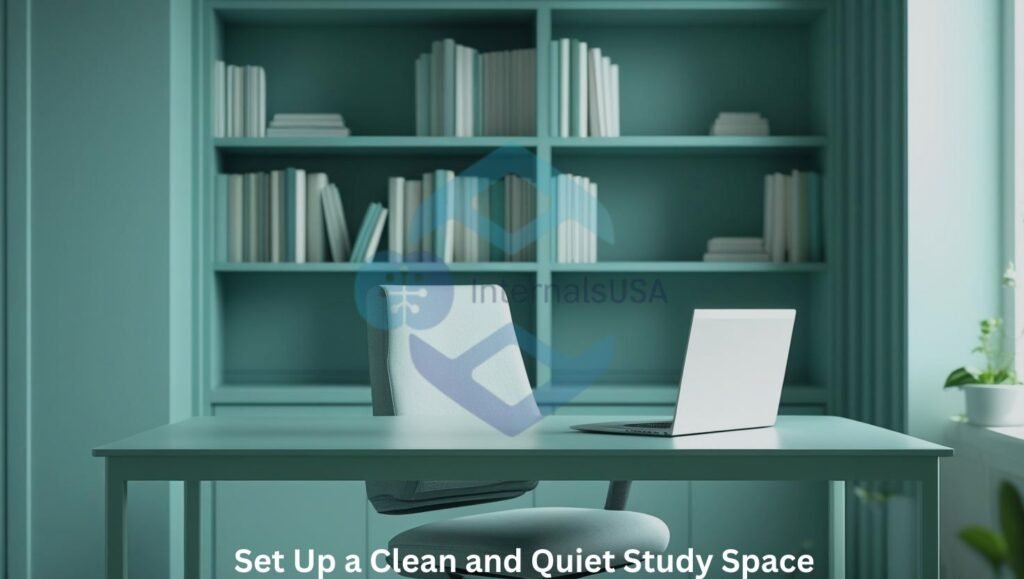 Set Up a Clean and Quiet Study Space