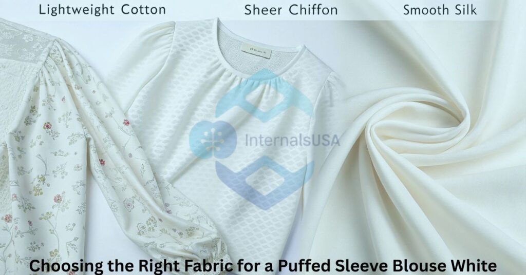 Choosing the Right Fabric for a Puffed Sleeve Blouse White