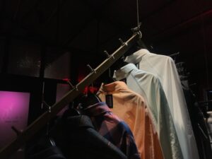 "Men's blazer on hanger"