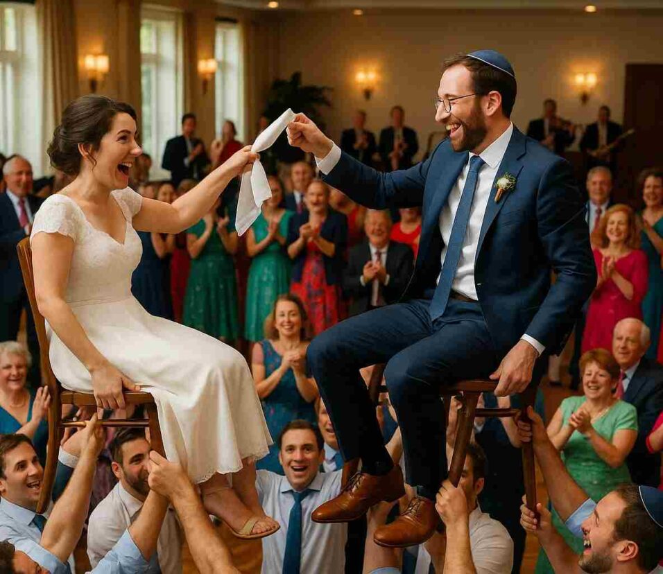 Traditional Dance at Jewish Wedding