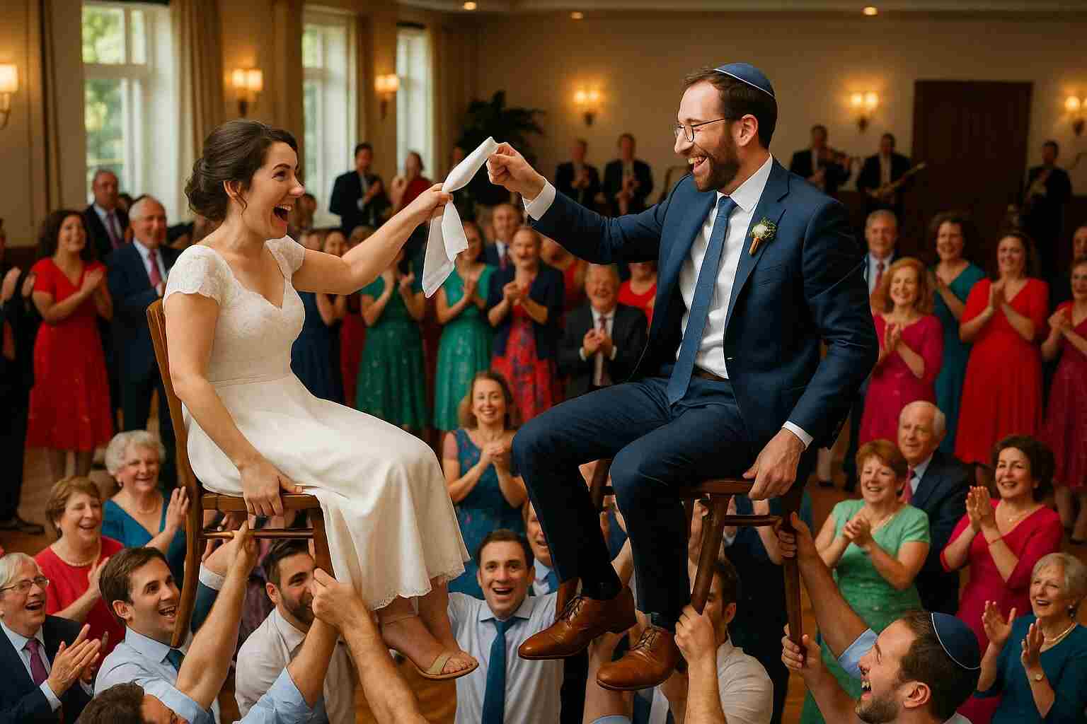 Traditional Dance at Jewish Wedding