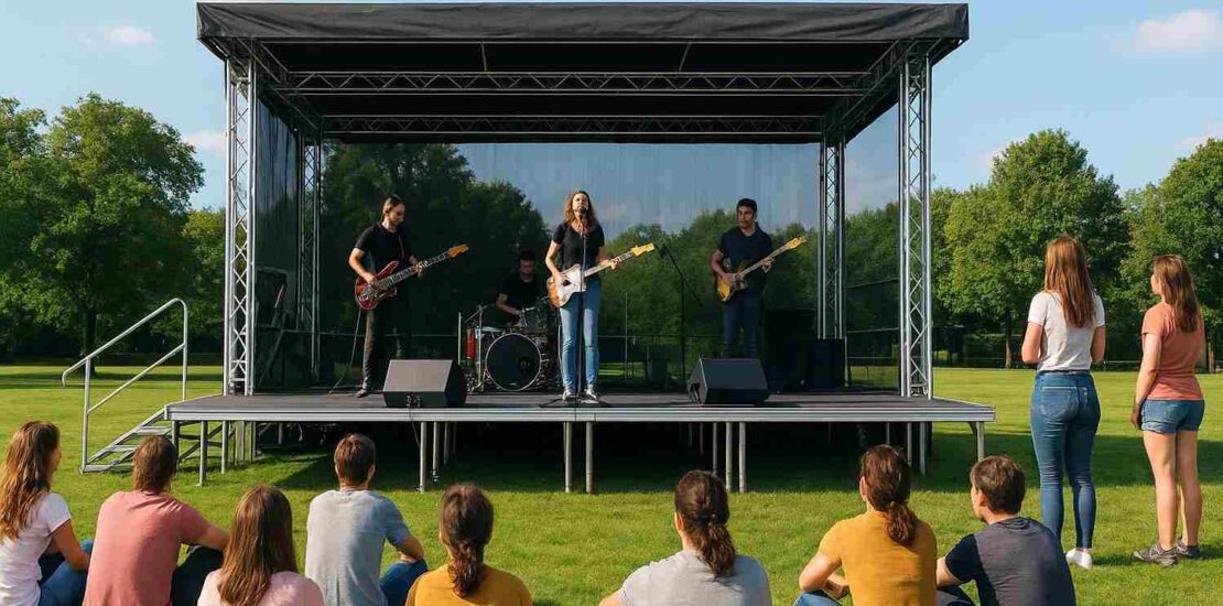 Outdoor Portable Stage Setup