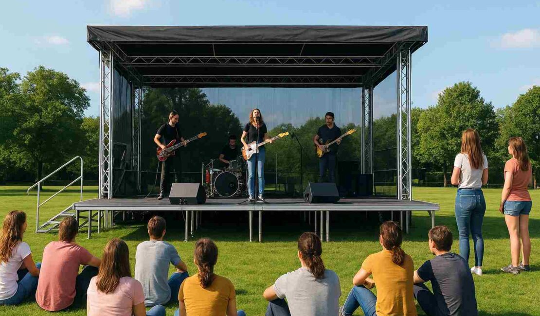 Outdoor Portable Stage Setup