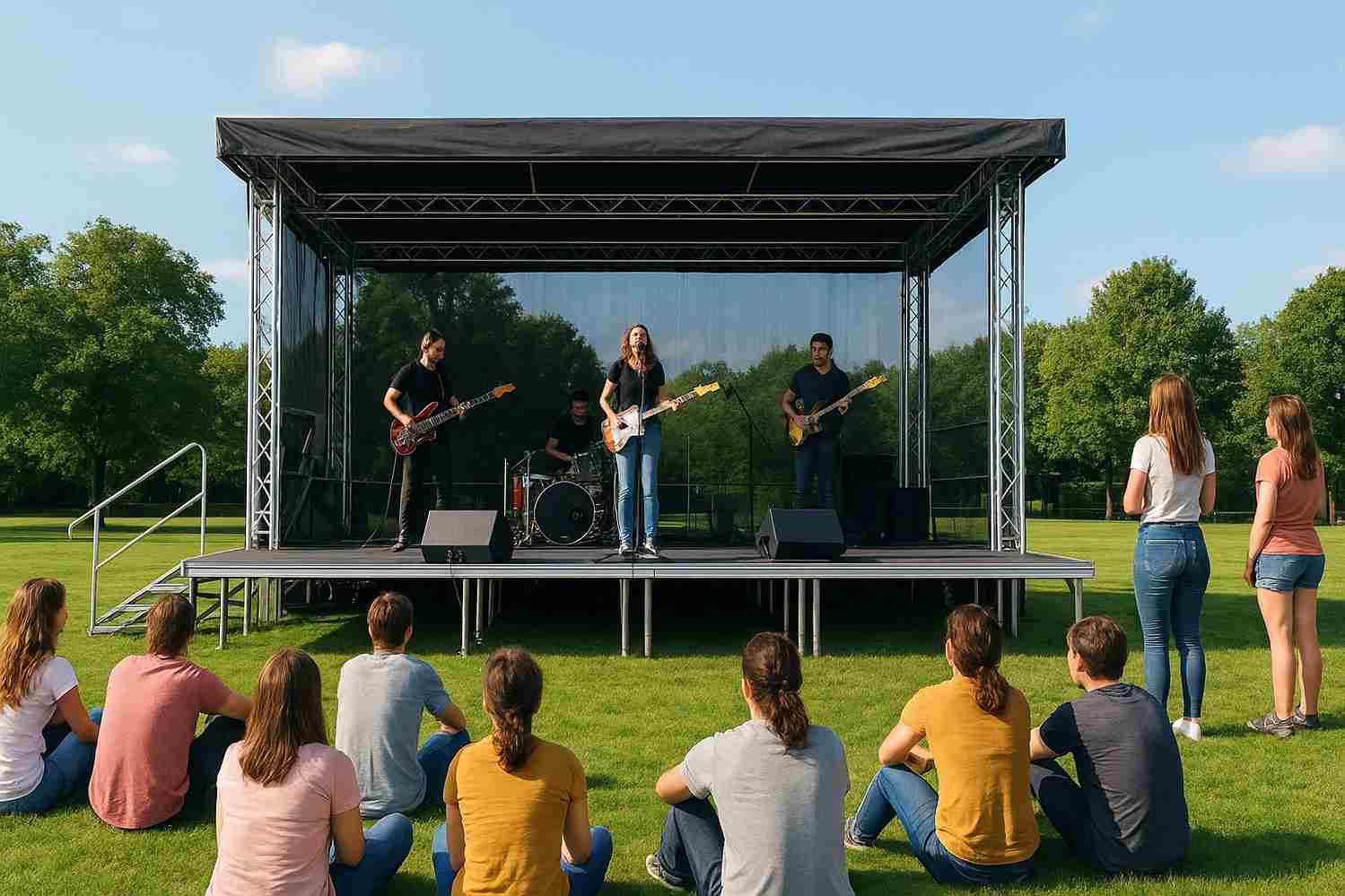Outdoor Portable Stage Setup