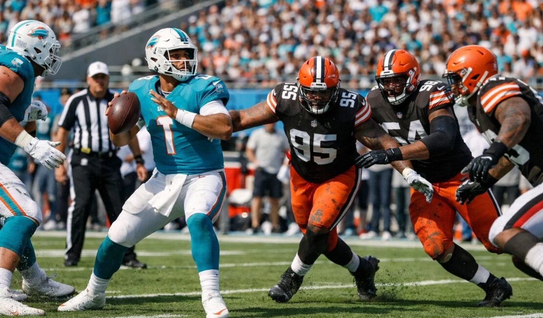 miami dolphins vs cleveland browns match player stats