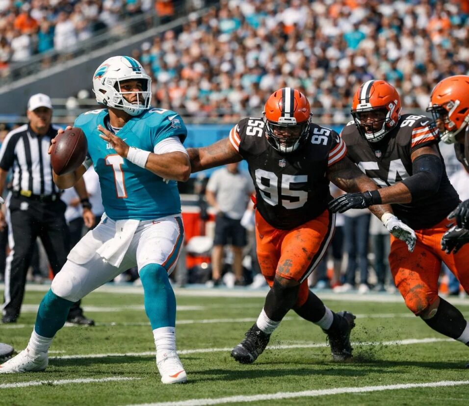 miami dolphins vs cleveland browns match player stats
