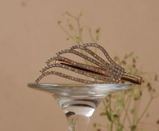 gold hair clips