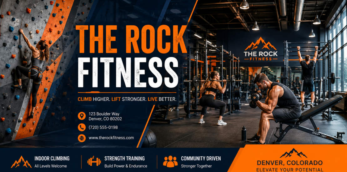 The Rock Fitness gym interior showing strength training equipment, free weights, and spacious workout floor in Astoria Queens