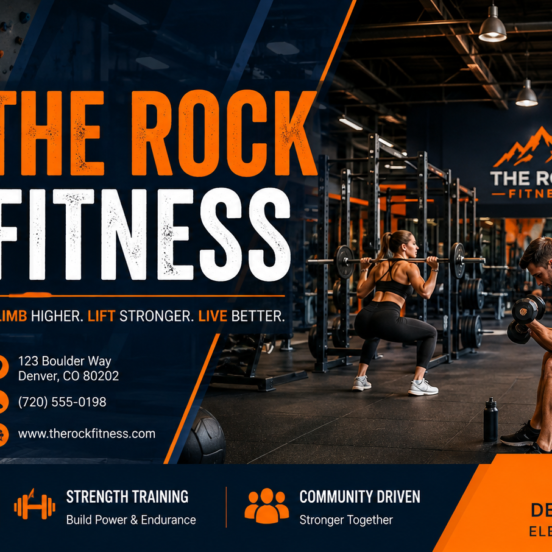 The Rock Fitness gym interior showing strength training equipment, free weights, and spacious workout floor in Astoria Queens