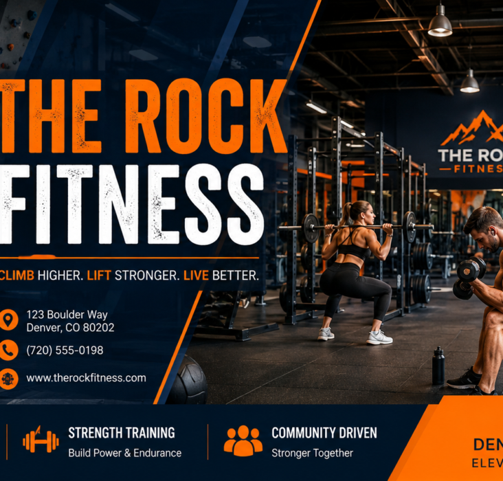 The Rock Fitness gym interior showing strength training equipment, free weights, and spacious workout floor in Astoria Queens